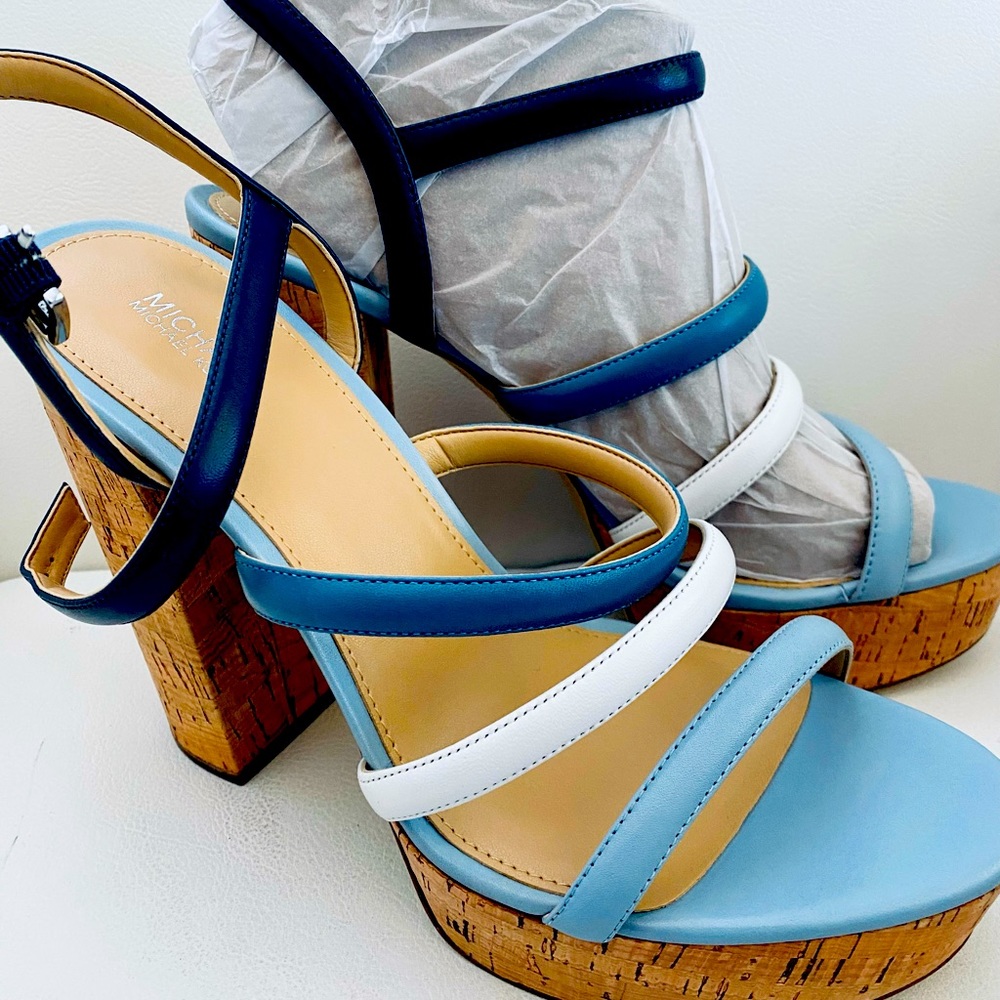 Step Out in Style- Michael Kors Nantucket Platform Leather